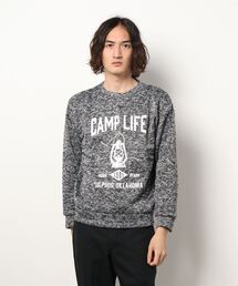 STYLEBLOCK（スタイルブロック）の「ニットフリース裏起毛プリントトレーナー（スウェット）」