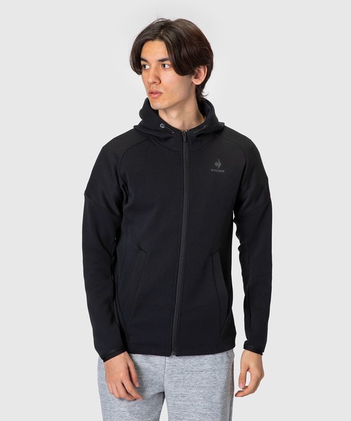 le coq sportif（ルコックスポルティフ）の「【サイクリング】エアスタイリッシュサイクリングシェルジャケット－Soft－【Glambike】 シェルジャケット サイクリングウェア スポーツウェア（スウェット・メンズ・ブラック/杢グレー・S/XL/L/M）」の7枚目の写真