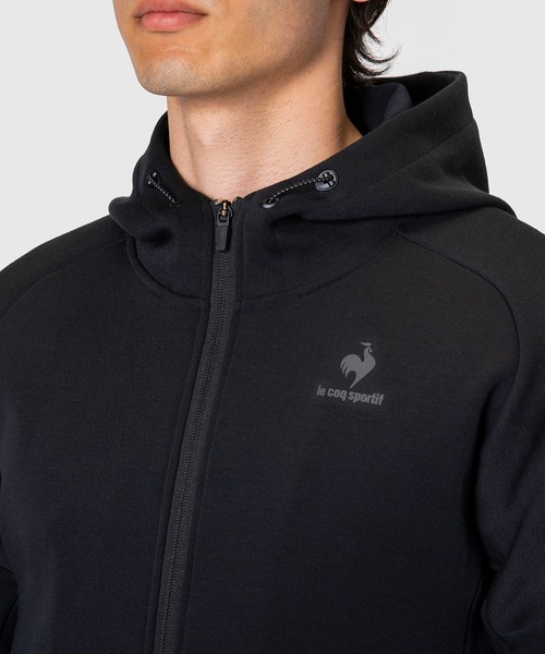 le coq sportif（ルコックスポルティフ）の「【サイクリング】エアスタイリッシュサイクリングシェルジャケット－Soft－【Glambike】 シェルジャケット サイクリングウェア スポーツウェア（スウェット・メンズ・ブラック/杢グレー・S/XL/L/M）」の11枚目の写真