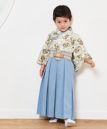 SweetMommy（スウィートマミー）の「2ピース コットン 本格キッズ袴 (100～120)  [誕生日 記念日 お食い初め お宮参り 七五三]（着物）」
