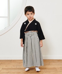 SweetMommy（スウィートマミー）の「2ピース コットン 本格キッズ袴 (100～120)  [誕生日 記念日 お食い初め お宮参り 七五三]（着物）」