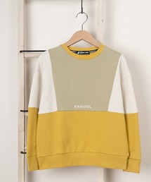 KANGOL KIDS（カンゴールキッズ）の「【KANGOL/カンゴール】ブランドロゴ刺繍 配色切替 キッズ裏毛スウェット 【140ｃｍ-160ｃｍ】（スウェット・キッズ）」