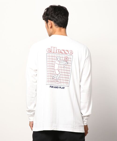 ellesse（エレッセ）の「ellesse LS テニスボーイ ティー（Tシャツ/カットソー・メンズ・ホワイト・L/M/XL）」の3枚目の写真