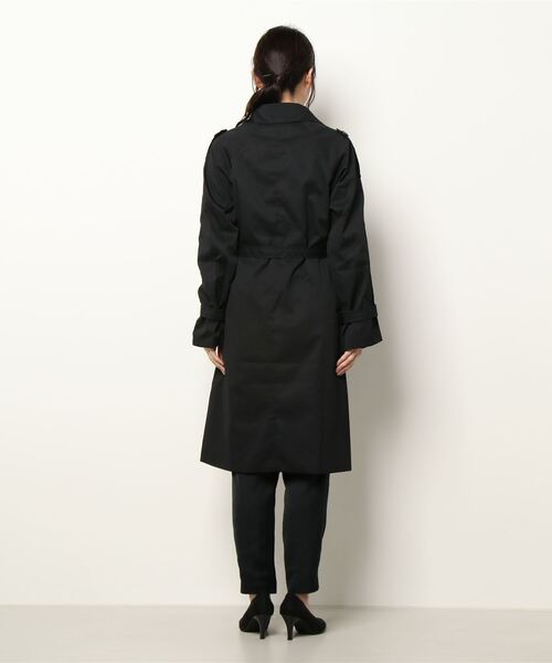 FRP（エフアールピー）の「YUGA　ルーズローブタイプ　ロングコート（ステンカラーコート・レディース・ブラック・XL/L/S/M）」の14枚目の写真