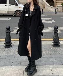 FRP | YUGA　ルーズローブタイプ　ロングコート(ステンカラーコート)