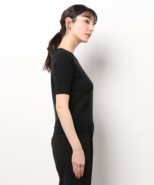 Prima Scherrer（プリマシェレル）の「ニット ベーシック インナー 5分袖 Prima Scherrer（ニット/セーター・レディース・ピンク/ベージュ/ラベンダー/ブラック・S/M）」の14枚目の写真