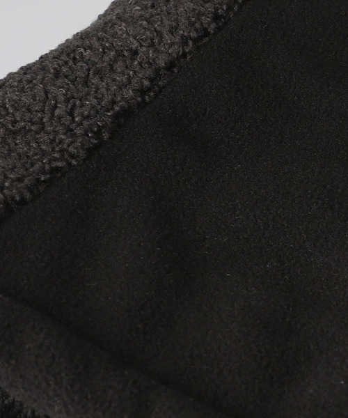 Right-on（ライトオン）の「ボア切り替えネックウォーマー（ネックウォーマー/スヌード・メンズ・ブラック/グレー・フリー）」の5枚目の写真