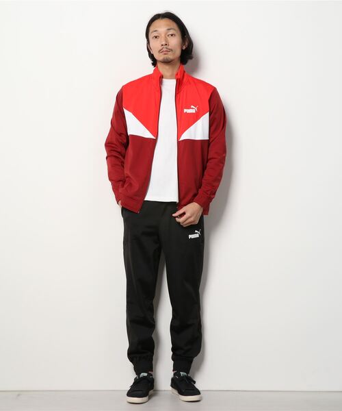 PUMA(プーマ)の「【別注】プーマ PUMA カラーブロック トレーニングスーツ_ 限定コラボ(その他アウター・メンズ・レッド/ブラック/オリーブ・L/LL/M/S)」の3枚目の写真
