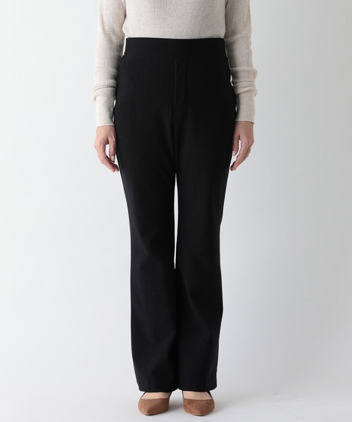 RIVE DROITE（リヴドロワ）の「《2サイズ展開》カジュアルなタウンユースにぴったり　ストレッチウォームフレアーパンツ（その他パンツ・レディース・ブラック・36/38）」の9枚目の写真