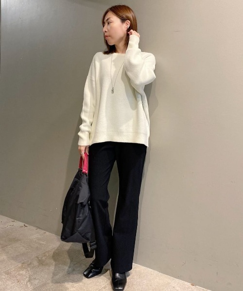 RIVE DROITE（リヴドロワ）の「《2サイズ展開》カジュアルなタウンユースにぴったり　ストレッチウォームフレアーパンツ（その他パンツ・レディース・ブラック・36/38）」の15枚目の写真