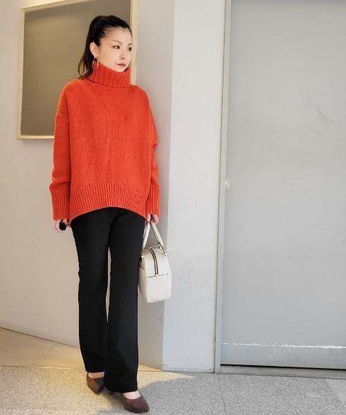 RIVE DROITE（リヴドロワ）の「《2サイズ展開》カジュアルなタウンユースにぴったり　ストレッチウォームフレアーパンツ（その他パンツ・レディース・ブラック・36/38）」の20枚目の写真