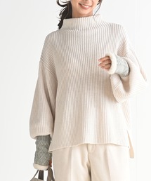 rps | ハイネックボリューム袖ニットプルオーバー(ニット/セーター)