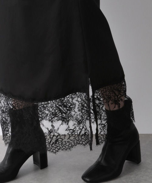 yuw(ユウ)の「スソレーススカート 260834(スカート・レディース・ブラック/ブラック系その他・FREE)」の13枚目の写真