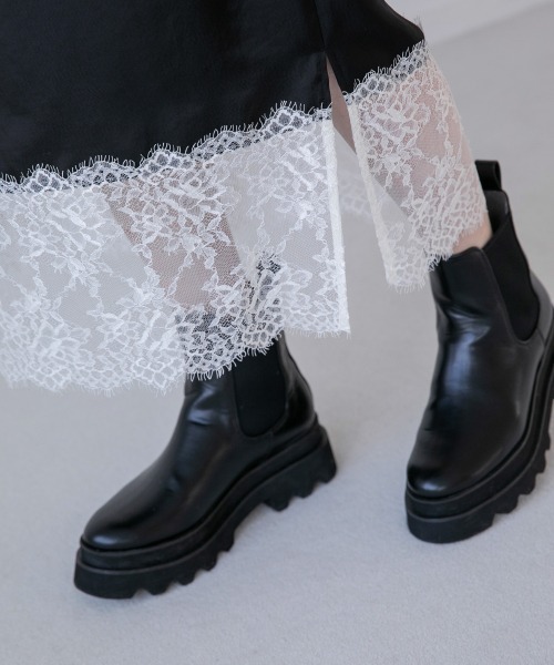 yuw(ユウ)の「スソレーススカート 260834(スカート・レディース・ブラック/ブラック系その他・FREE)」の20枚目の写真