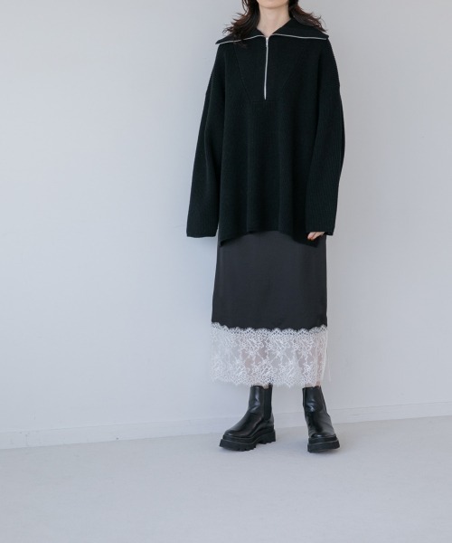 yuw(ユウ)の「スソレーススカート 260834(スカート・レディース・ブラック/ブラック系その他・FREE)」の16枚目の写真