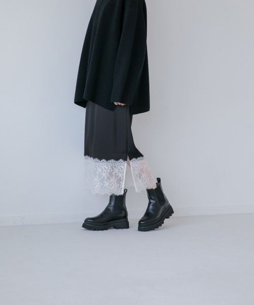 yuw(ユウ)の「スソレーススカート 260834(スカート・レディース・ブラック/ブラック系その他・FREE)」の18枚目の写真