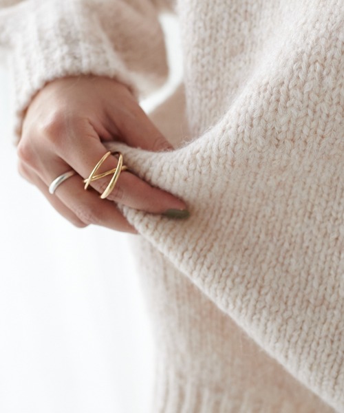 DISCOAT(ディスコート)の「スキッパーチュニック(ニット/セーター・レディース・アイボリー/グレー/グリーン・FREE)」の11枚目の写真