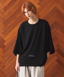 SHAREEF | MESH LAYERED S/S BIG-T(Tシャツ/カットソー)