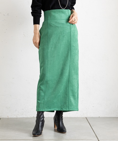 prose verse（プロズヴェール）の「バックジップロング丈ナロースカート（スカート・レディース・ブラック/ブルー/ピンク/グリーン・MEDIUM）」の8枚目の写真