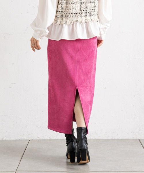 prose verse（プロズヴェール）の「バックジップロング丈ナロースカート（スカート・レディース・ブラック/ブルー/ピンク/グリーン・MEDIUM）」の18枚目の写真