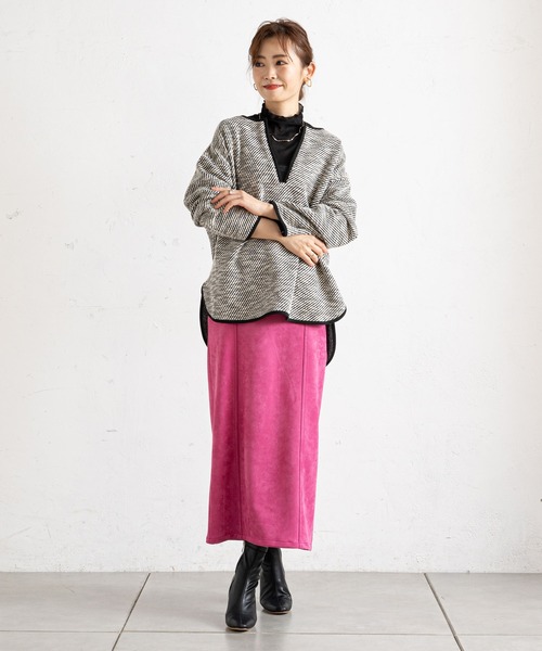 prose verse（プロズヴェール）の「バックジップロング丈ナロースカート（スカート・レディース・ブラック/ブルー/ピンク/グリーン・MEDIUM）」の12枚目の写真