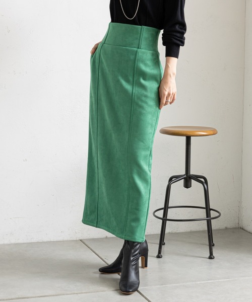 prose verse（プロズヴェール）の「バックジップロング丈ナロースカート（スカート・レディース・ブラック/ブルー/ピンク/グリーン・MEDIUM）」の11枚目の写真