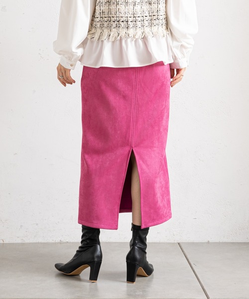 prose verse（プロズヴェール）の「バックジップロング丈ナロースカート（スカート・レディース・ブラック/ブルー/ピンク/グリーン・MEDIUM）」の20枚目の写真