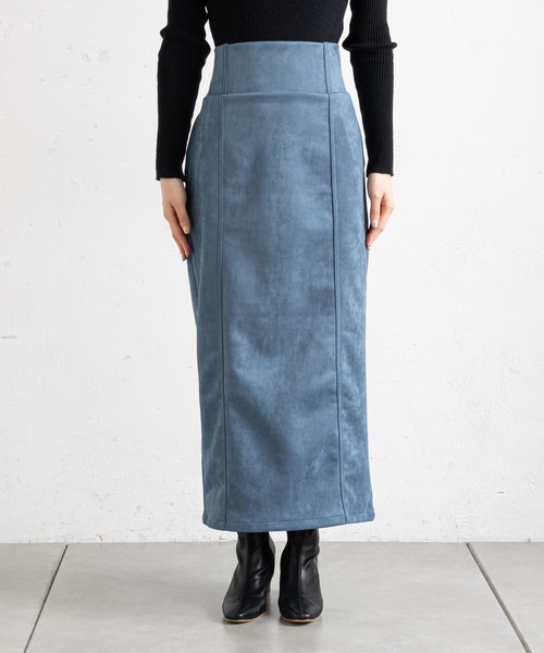 prose verse（プロズヴェール）の「バックジップロング丈ナロースカート（スカート・レディース・ブラック/ブルー/ピンク/グリーン・MEDIUM）」の21枚目の写真