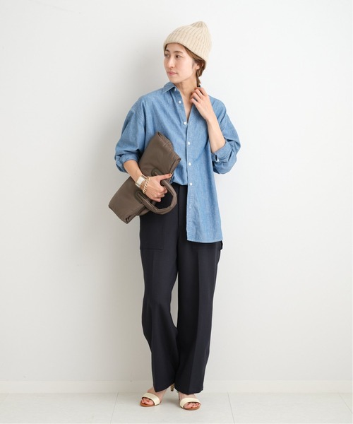 FRAMeWORK（フレームワーク）の「ダンガリーシャツ◆（シャツ/ブラウス・レディース・ブルー系その他・FREE）」の2枚目の写真