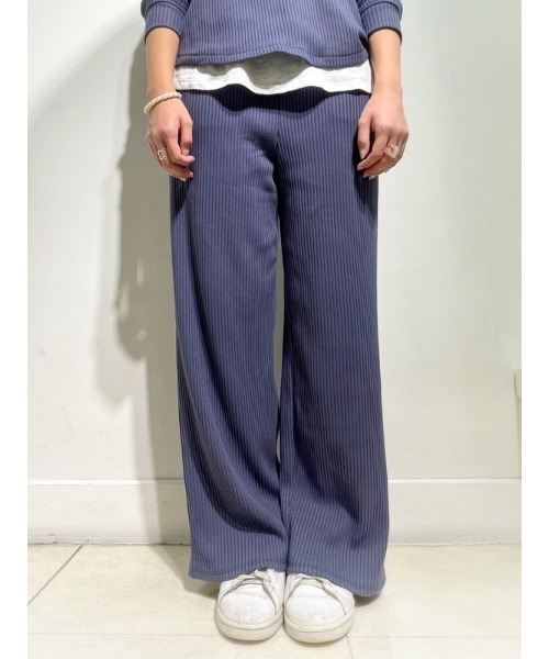 GAP（ギャップ）の「ハイライズ  リブ編みワイドストレートパンツ（その他パンツ・レディース・ブラック/ベージュ/ブルー/アイボリー・S/XS/XXS/M/L）」の16枚目の写真