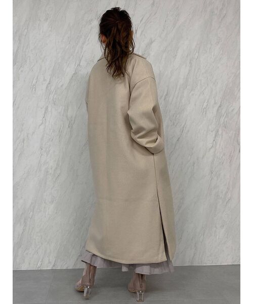 dazzlin(ダズリン)の「ビッグシルエットチェスターコート(チェスターコート・レディース・モカ/ブラウン/アイボリー・FREE)」の12枚目の写真