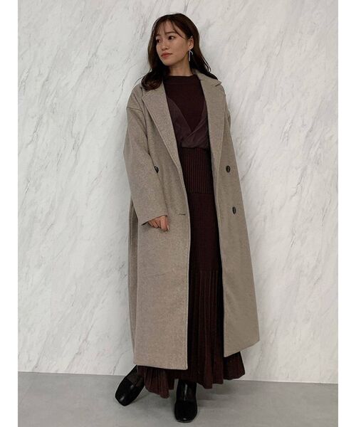 dazzlin(ダズリン)の「ビッグシルエットチェスターコート(チェスターコート・レディース・モカ/ブラウン/アイボリー・FREE)」の17枚目の写真
