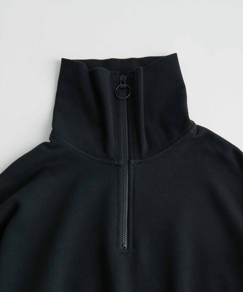 アダムエロペ　スウェット　ハーフジップ　完売品 WEB限定(一部店舗展開あり)】ハーフZIPスウェットワンピース