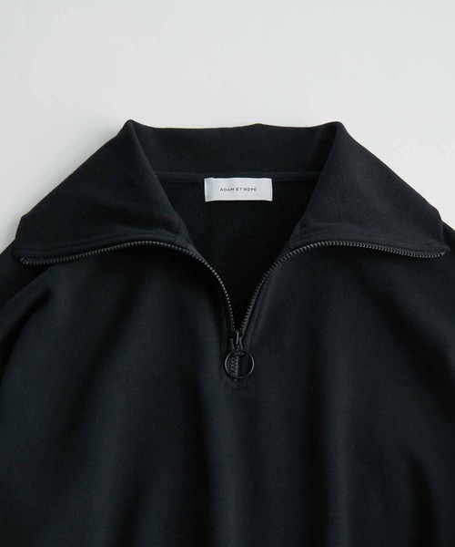 ADAM ET ROPE'（アダムエロペ）の「【WEB限定】ビッグカラー ハーフジップ ルーズスウェット（スウェット・メンズ・チャコールグレー/ブラック/ネイビー/ホワイト系その他2・M/L）」の19枚目の写真
