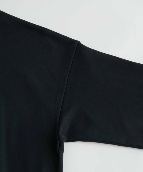 ADAM ET ROPE'（アダムエロペ）の「【WEB限定】ビッグカラー ハーフジップ ルーズスウェット（スウェット・メンズ・チャコールグレー/ブラック/ネイビー/ホワイト系その他2・M/L）」の21枚目の写真