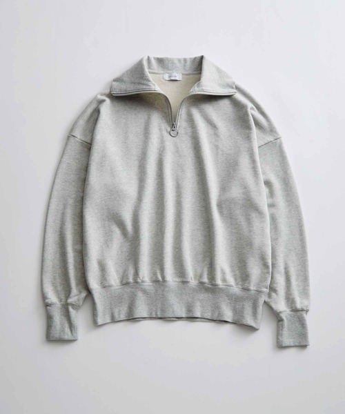 ADAM ET ROPE'（アダムエロペ）の「【WEB限定】ビッグカラー ハーフジップ ルーズスウェット（スウェット・メンズ・チャコールグレー/ブラック/ネイビー/ホワイト系その他2・M/L）」の15枚目の写真