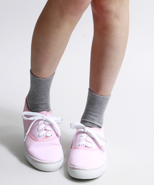 WEGO（ウィゴー）の「WEGO/レースアップスニーカー（スニーカー・レディース・ホワイト/ブラック/ネイビー/イエロー/サックスブルー/パープル/ピンク/ブルー/イエロー系その他/その他1/ブラック系その他/オレンジ/ピンク系その他・MEDIUM/LARGE）」の10枚目の写真