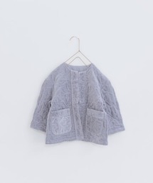 LOWRYS FARM | カットベロアキルトジャケット　259836(ノーカラージャケット)