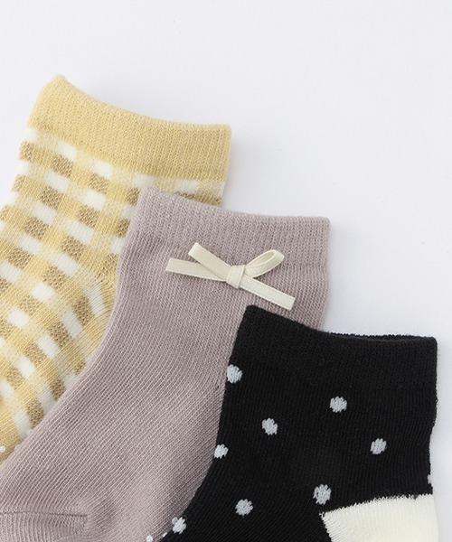 petit main(プティマイン)の「BABY3Pソックス(その他ベビー用品・キッズ・ブラック/ベージュ/イエロー/ライトピンク・11-13cm/9-11cm)」の8枚目の写真