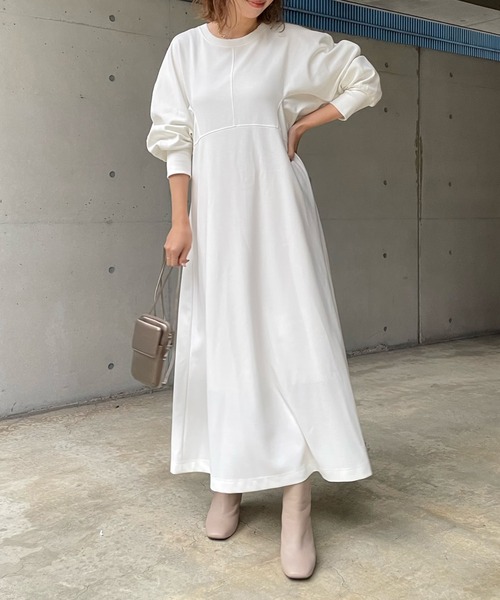 DouDou（ドゥドゥ）の「NEWドルマン切替ワンピース（ワンピース）」 - WEAR