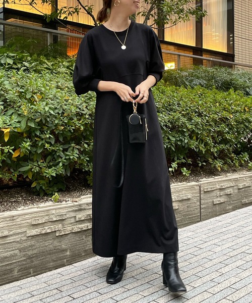 DouDou（ドゥドゥ）の「NEWドルマン切替ワンピース（ワンピース）」 - WEAR