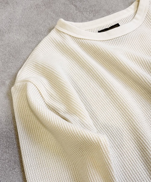 Life Support Products（ライフサポートプロダクツ）の「ワッフルロンT（L-6900/80～150cm）（Tシャツ/カットソー・キッズ・チャコール/グレー/ホワイト系その他/オフホワイト/オレンジ/ブルー/イエロー/グレー系その他/イエロー系その他/ライトグリーン・130/90/150/110/100/140/80/120/95）」の11枚目の写真