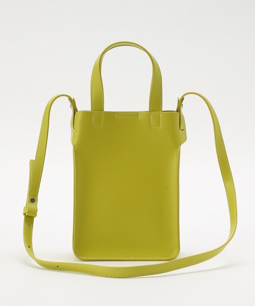 CIAOPANIC（チャオパニック）の「2WAYスクエアショルダーバッグ（ショルダーバッグ・レディース・ブラック/ライム/アイボリー・FREE）」の4枚目の写真