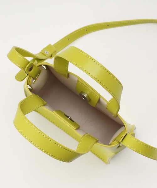 CIAOPANIC（チャオパニック）の「2WAYスクエアショルダーバッグ（ショルダーバッグ・レディース・ブラック/ライム/アイボリー・FREE）」の11枚目の写真