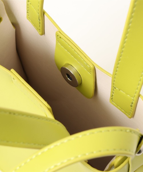 CIAOPANIC（チャオパニック）の「2WAYスクエアショルダーバッグ（ショルダーバッグ・レディース・ブラック/ライム/アイボリー・FREE）」の18枚目の写真