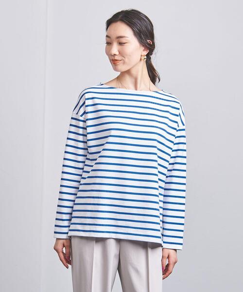UNITED ARROWS（ユナイテッドアローズ）の「＜UNITED ARROWS＞C ボートネック カットソー W◆（Tシャツ/カットソー・レディース・ホワイト/ブラック/コバルトブルー・FREE）」の9枚目の写真