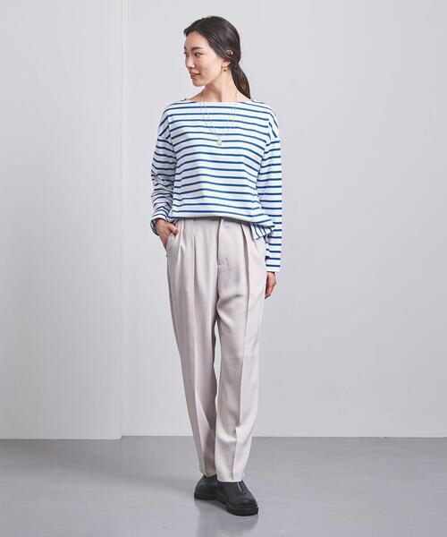 UNITED ARROWS（ユナイテッドアローズ）の「＜UNITED ARROWS＞C ボートネック カットソー W◆（Tシャツ/カットソー・レディース・ホワイト/ブラック/コバルトブルー・FREE）」の5枚目の写真