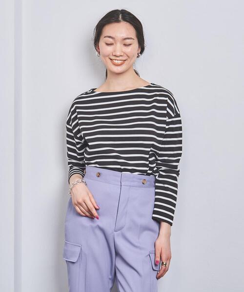 UNITED ARROWS（ユナイテッドアローズ）の「＜UNITED ARROWS＞C ボートネック カットソー W◆（Tシャツ/カットソー・レディース・ホワイト/ブラック/コバルトブルー・FREE）」の6枚目の写真