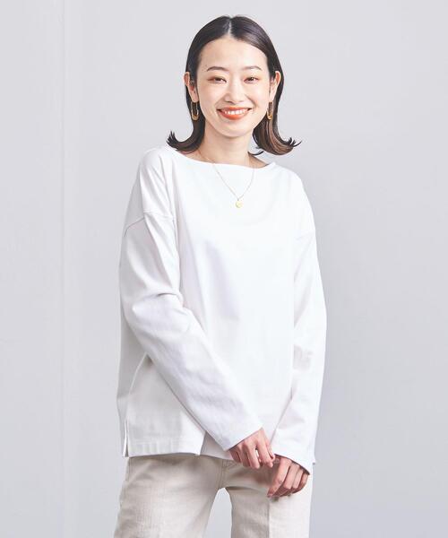 UNITED ARROWS（ユナイテッドアローズ）の「＜UNITED ARROWS＞C ボートネック カットソー W◆（Tシャツ/カットソー・レディース・ホワイト/ブラック/コバルトブルー・FREE）」の8枚目の写真