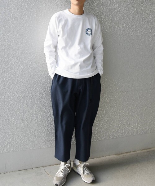 SHIPS any（シップス エニィ）の「USPS: サークルロゴ プリント ロンT◇（Tシャツ/カットソー・メンズ・ホワイト/グレー・LARGE/X-LARGE/XX-LARGE）」の7枚目の写真